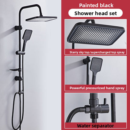 Stainless Steel Shower Set with Adjustable Spray