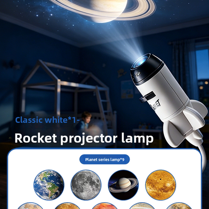 Star Projector Night Light with Cosmic Slides