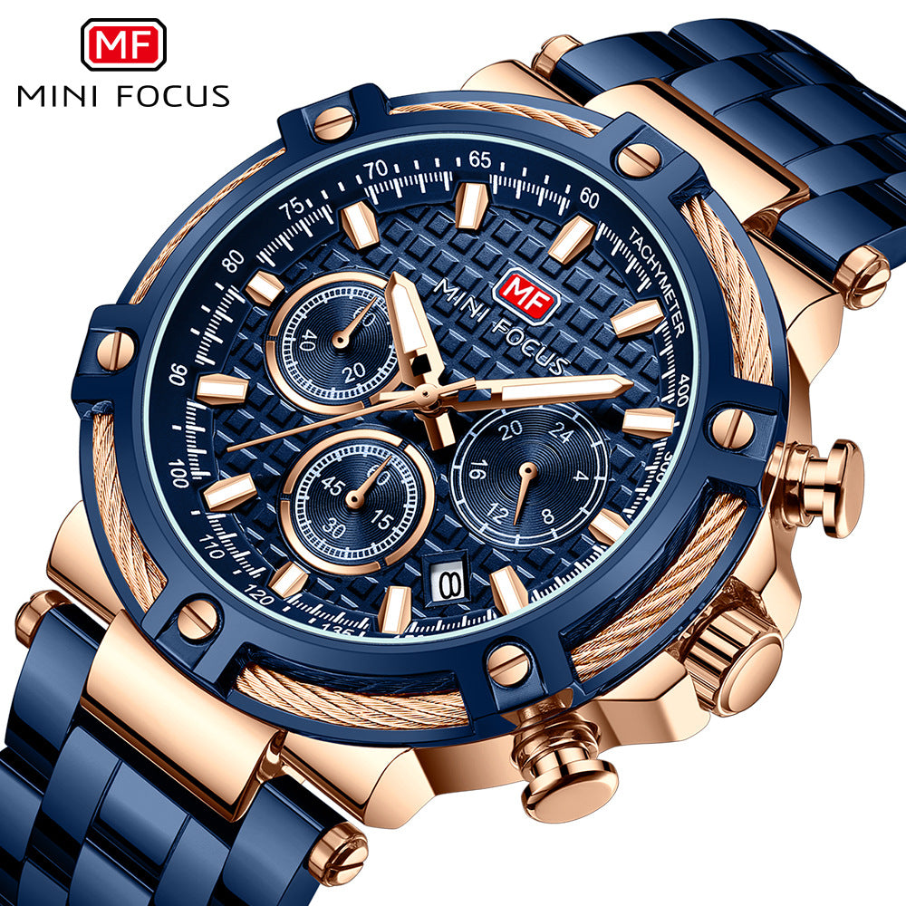 Mini Focus Mens Quartz Watch with Luminous Feature
