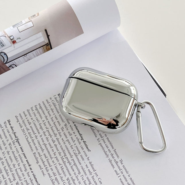 Electroplated Mirror Silver AirPods Protective Case