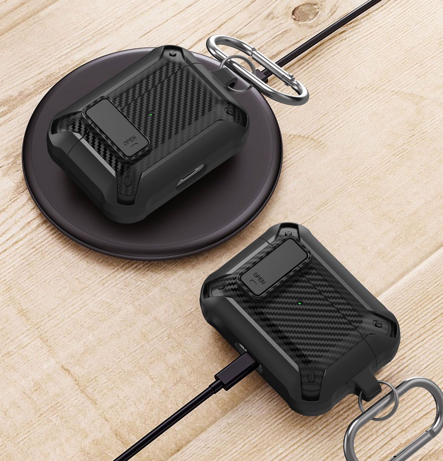 Carbon fiber switch earphone cover