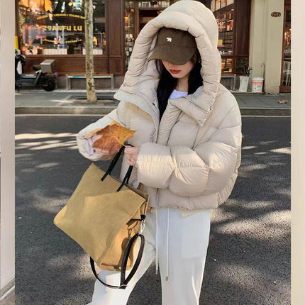 Women's Loose Fit Hooded Puffer Jacket