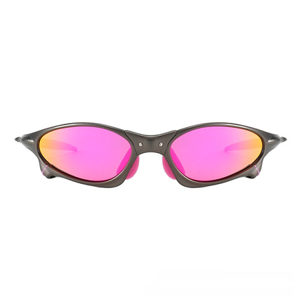 Metal Oval Polarized Sunglasses