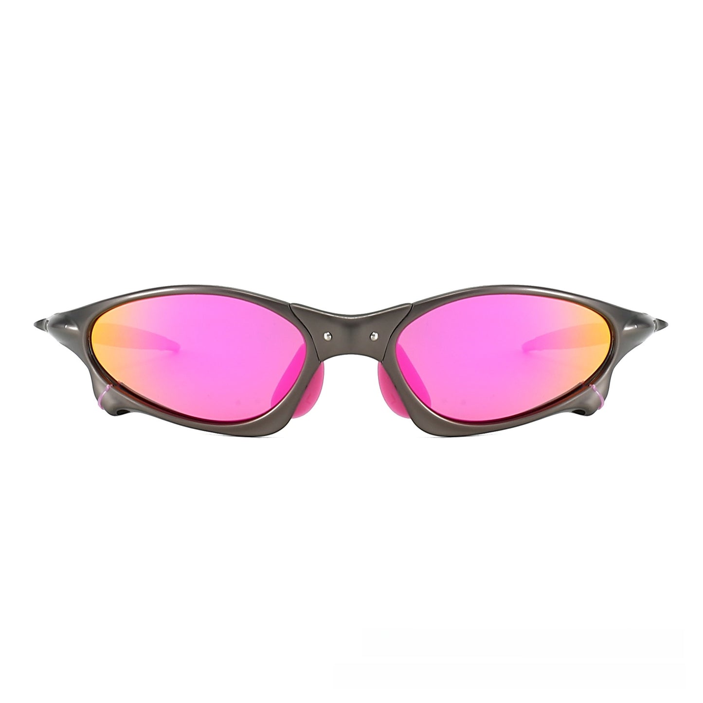 Metal Oval Polarized Sunglasses
