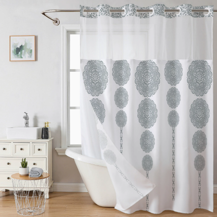 Digital Print Leaf Shower Curtain