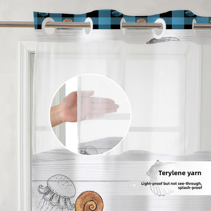 Double Layer Digital Print Shower Curtain