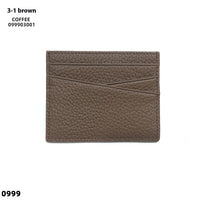 Leather Oil Edge Oblique Thin Bank Card Holder Soft Cowhide Document Package