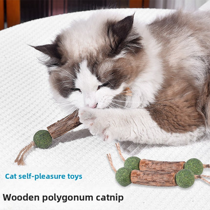Cat Chew Toy Double-Knot Mint Ball