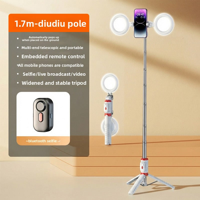 Anti-shake selfie stick phone holder