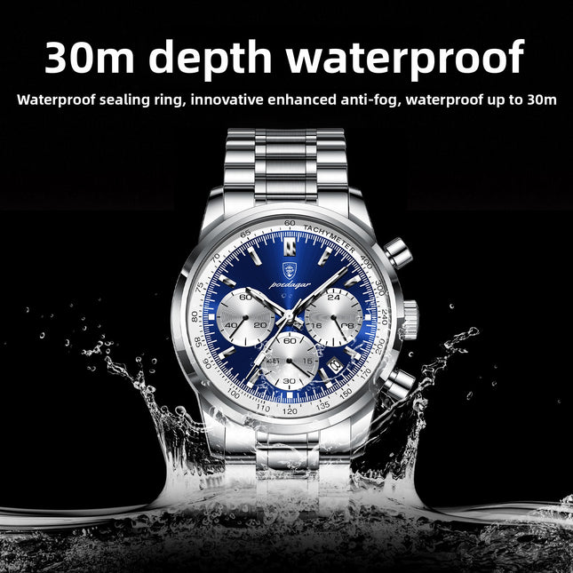 Men's Multi-function Luminous Quartz Watch