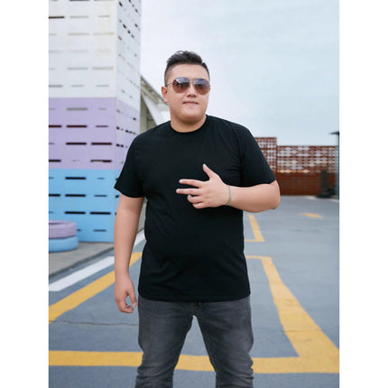 Plus Size Men Cotton Short Sleeve T Shirt