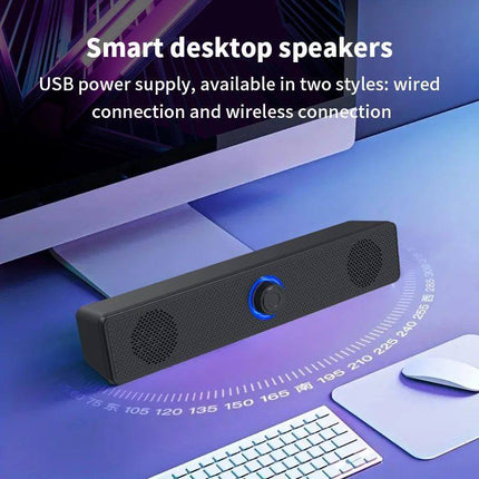 Long desktop dual speakers