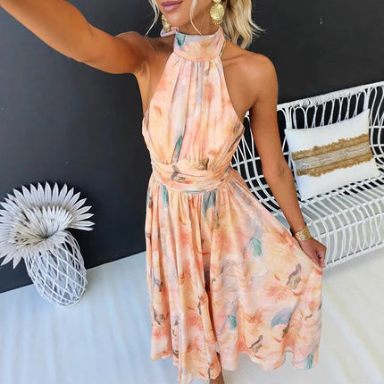 French Style Dopamine Colored Long Dress for Women