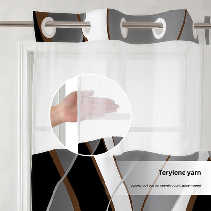 Double Layer Digital Print Shower Curtain