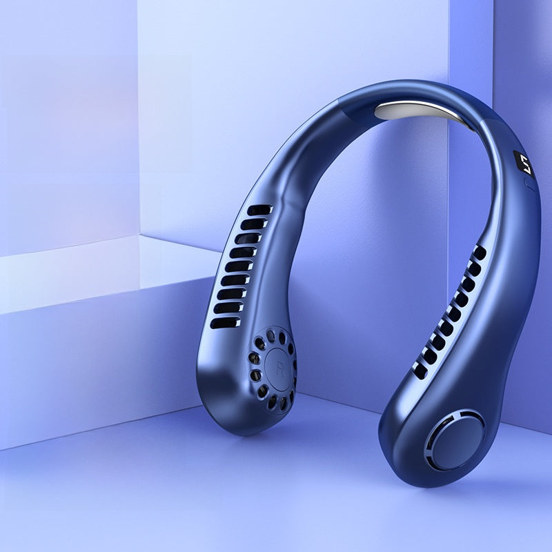 Portable USB Neck Fan with Silent Bladeless Design