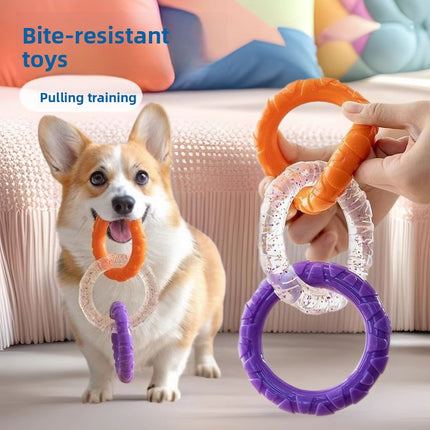 Three Ring Dog Chew Toy for Dental Health