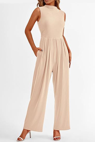 Elegant Sleeveless Wide-Leg Jumpsuit
