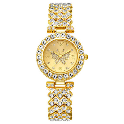 Women's Diamond Butterfly Quartz Watch