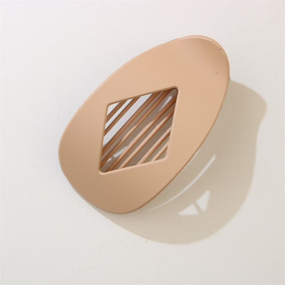 Matte Geometric Hair Clips for Thick Hair