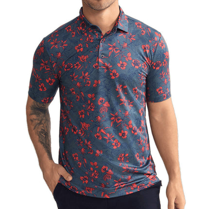 Mens Quick-Dry Golf Polo Shirt