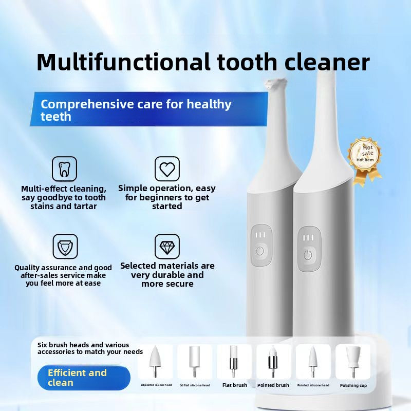 Ultrasonic Teeth Cleaning Polisher with 6 Heads