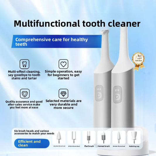 Ultrasonic Teeth Cleaning Polisher with 6 Heads