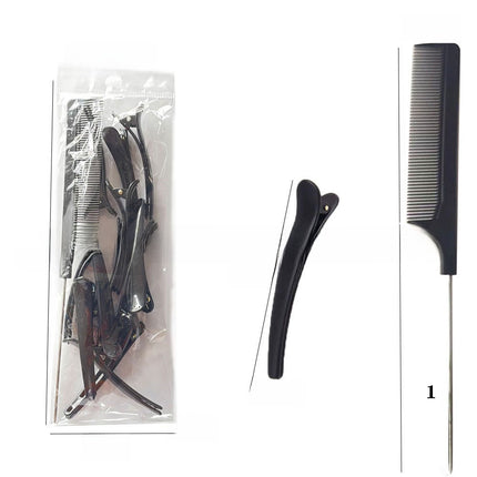 13-piece comb and clip set