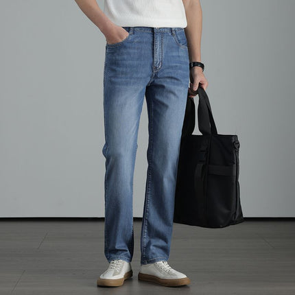 Men's Straight-Leg Denim Trousers