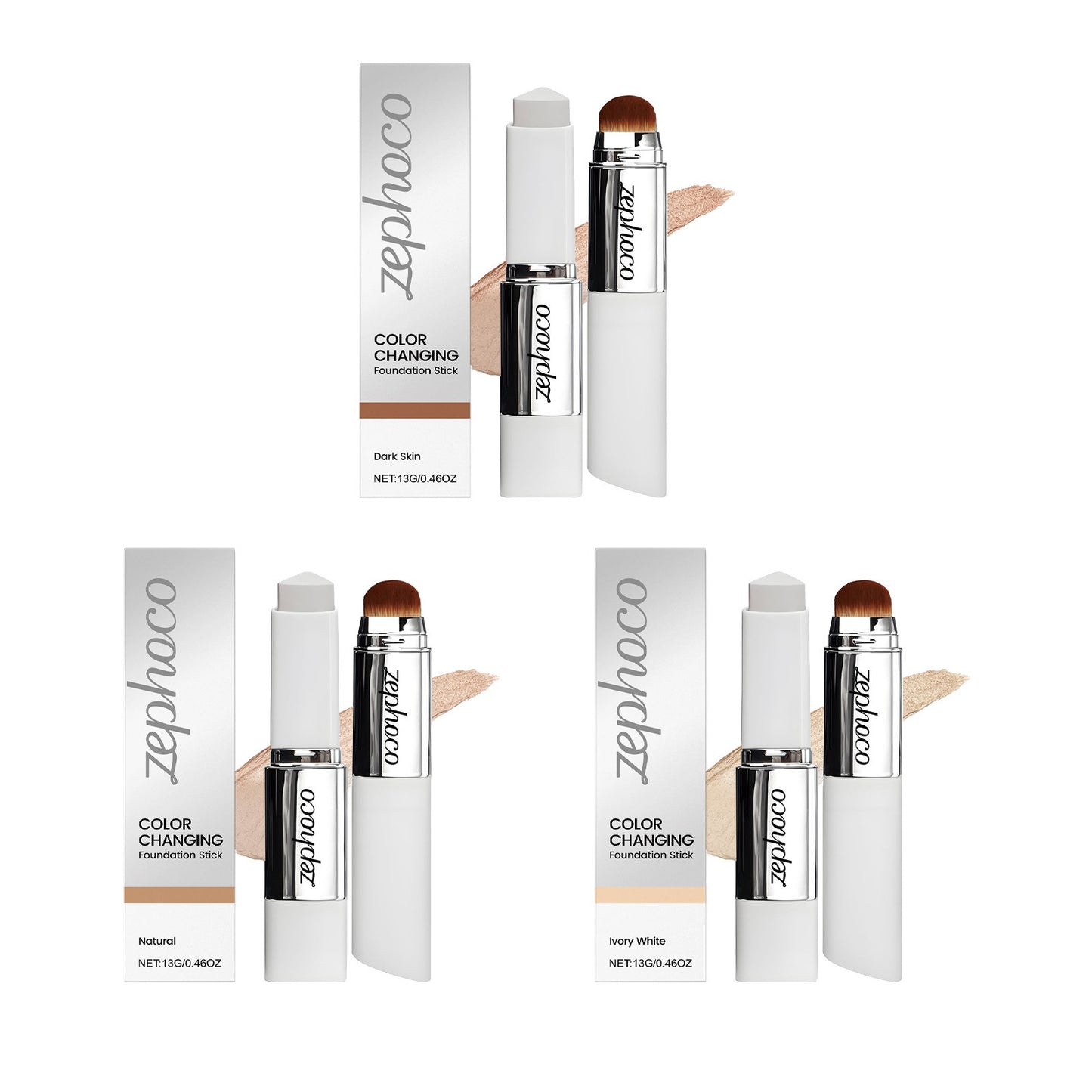 Dual-Ended Foundation Stick with Brush