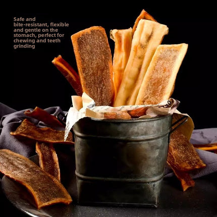 Natural Cowhide Dog Chew Sticks for Dental Health