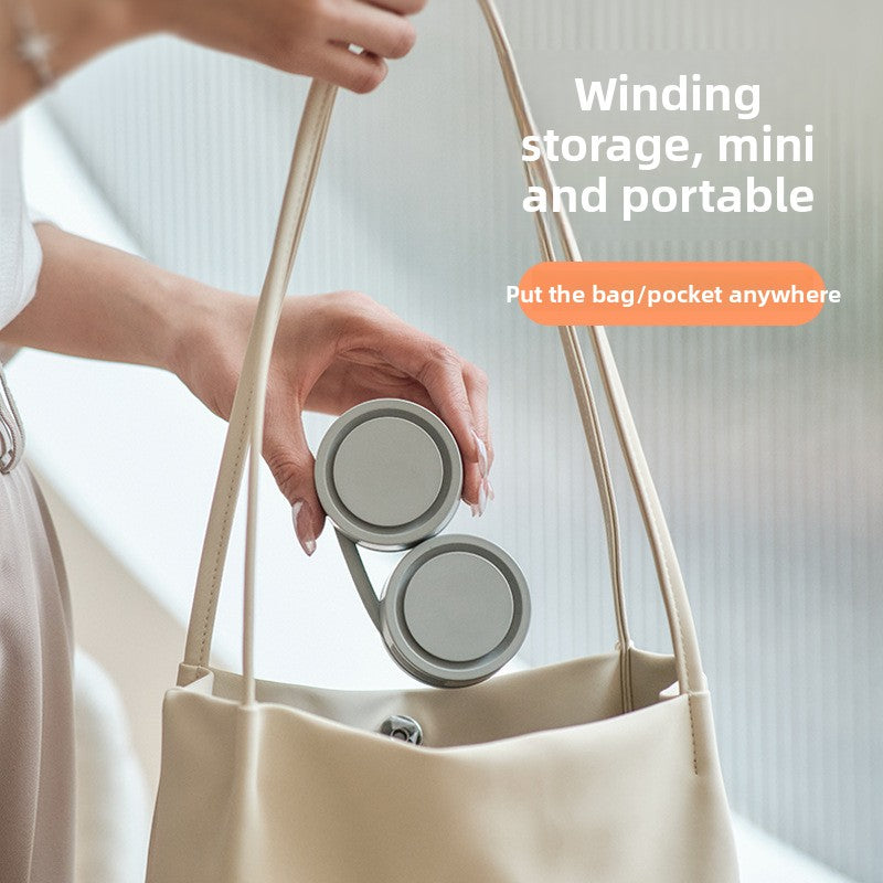 Hanging Neck Fan with USB Charging and Aromatherapy Option