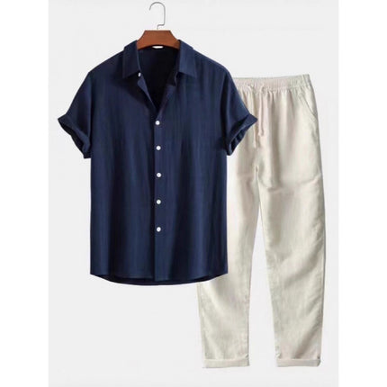 Men's Slim Fit Printing Short Sleeve Shirt