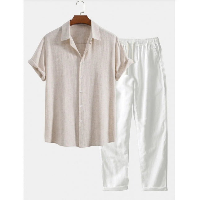 Men's Slim Fit Printing Short Sleeve Shirt
