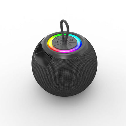Fabric Round RGB Light Portable Bluetooth Speaker