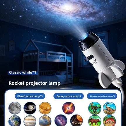 Star Projector Night Light with Cosmic Slides