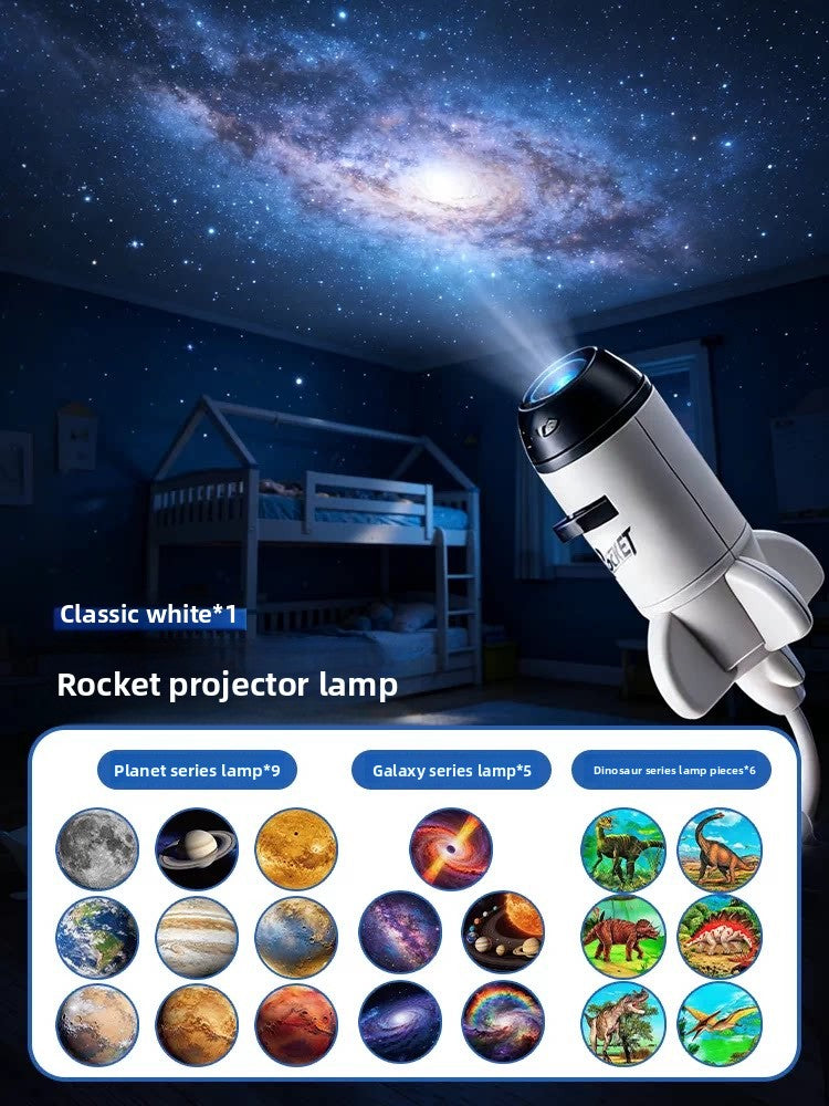 Star Projector Night Light with Cosmic Slides
