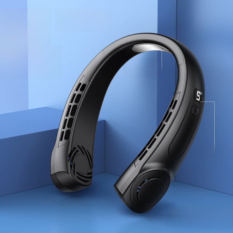 Portable USB Neck Fan with Silent Bladeless Design