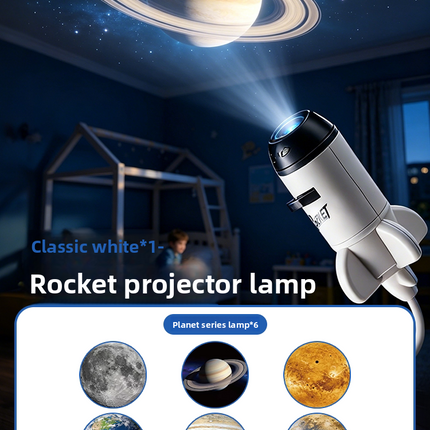 Star Projector Night Light with Cosmic Slides