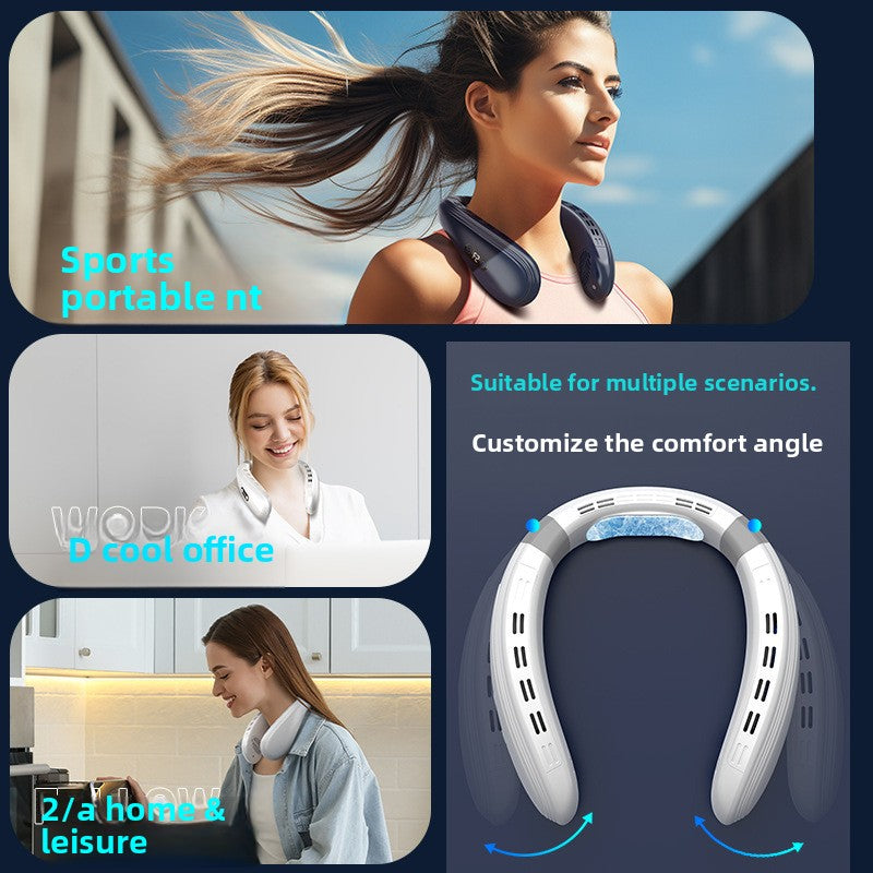 Portable USB Neck Fan with Cooling Modes