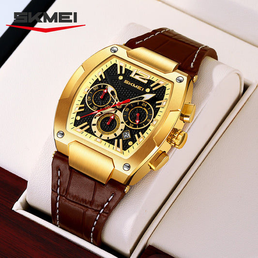 Mens Chronograph Quartz Watch Waterproof Luminous
