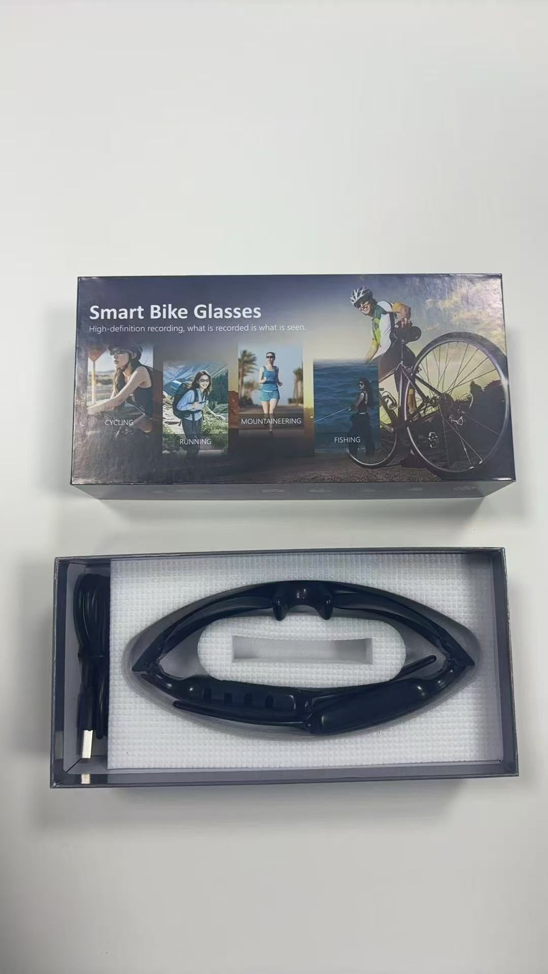 HD Wireless Sports Recording Glasses with APP Control