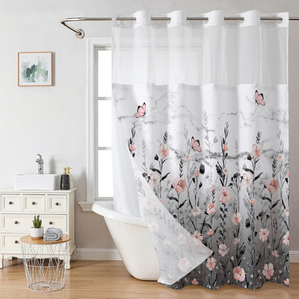 Double Layer Digital Print Shower Curtain