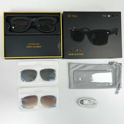 S2 Max Smart Glasses with Camera and Translation