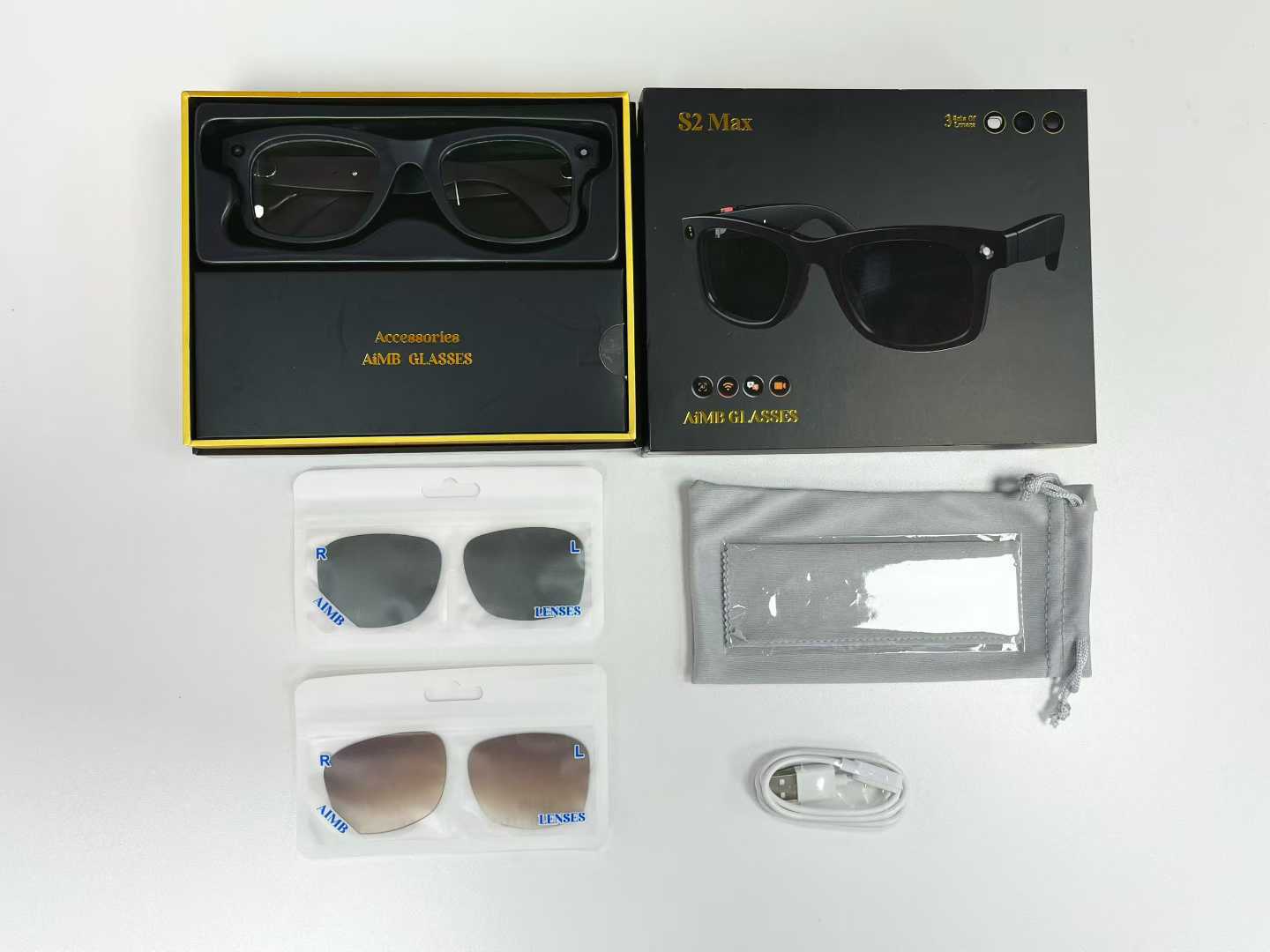 S2 Max Smart Glasses with Camera and Translation