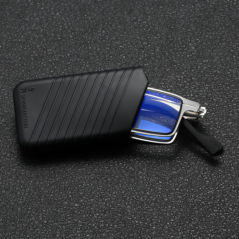Portable folding anti-blue light reading glasses