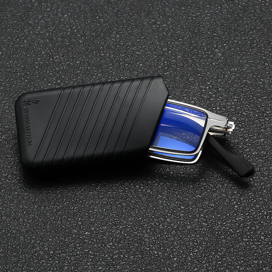 Portable folding anti-blue light reading glasses