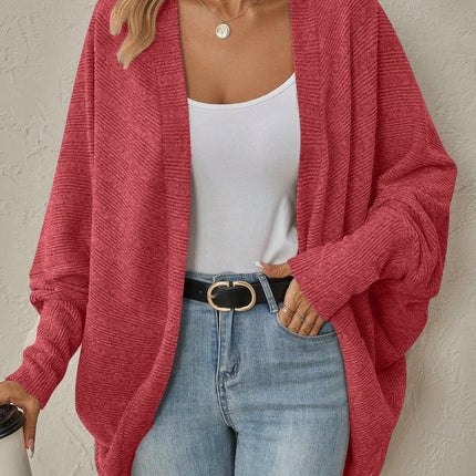 Pure Color Cardigan Mid-Length Knitted Knitwear