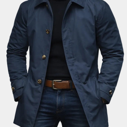 European and American Men's Jackets, High-End Casual Outerwear, Retro Waterproof Long-Sleeved Cardigans, Windbreakers, Foreign Trade Cross-Border Men's Clothing