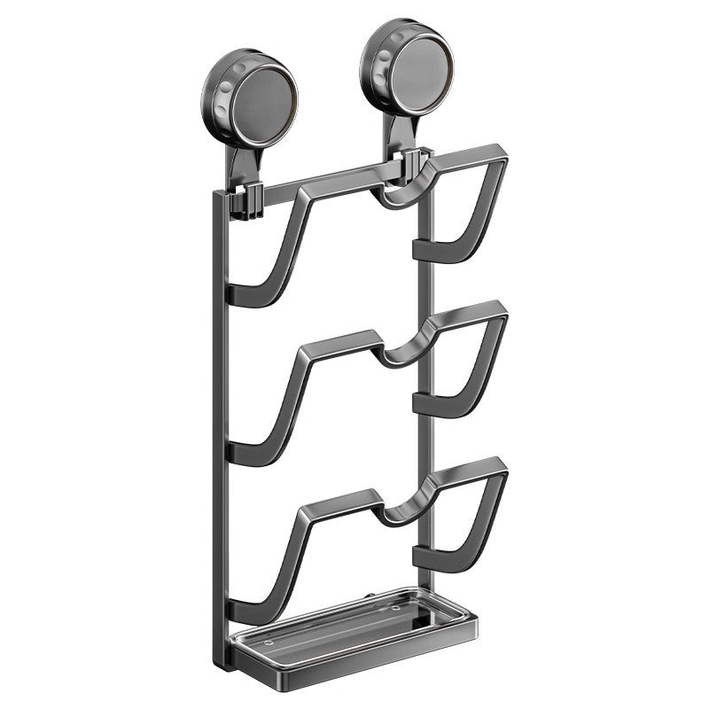 Suction Cup Wall Mount Kitchen Organizer Rack