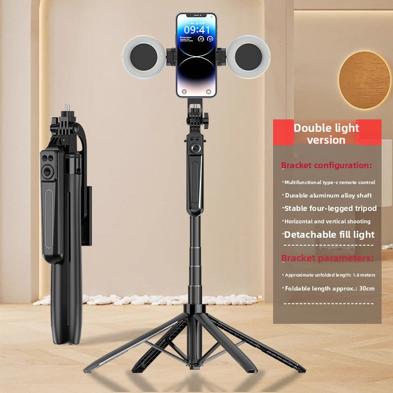 Universal Bluetooth Selfie Stick Tripod with Fill Light